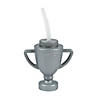 5 1/2" 14 oz. Trophy Reusable BPA-Free Plastic Cups with Lids & Straws - 12 Ct. Image 1