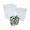 5 1/2" - 8 1/2" Clear Plastic Candy Buffet Containers - 6 Pc. Image 1