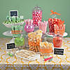 5 1/2" - 8 1/2" Clear Plastic Candy Buffet Containers - 6 Pc. Image 3