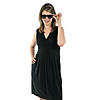 5 1/2" Adults Black Plastic Nomad Sunglasses - 12 Pc. Image 1