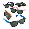 5 1/2" Adults Cool Neon Plastic Sunglasses- 12 Pc. Image 1