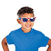5 1/2" x 2" Bulk 120 Pc. Kids Patriotic Sunglasses with Blue Lenses Image 1