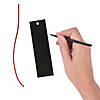 5 1/4" Magic Color Scratch Paper Bookmarks with Red Satin Ribbon - 24 Pc. Image 1