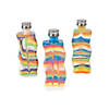 5 3/4" Bright Colors Wavy Sand Art Clear Plastic Bottles - 12 Pc. Image 1
