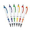 5 3/4" Colorful Religious Cross Plastic Grip Pens - 24 Pc. Image 1