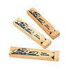 5 3/4" Unfinished Wood Natural Color Train Whistles - 12 Pc. Image 1