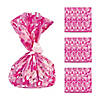 5 3/4" x 11 1/2" Breast Cancer Awareness Cellophane Treat Bags - 12 Pc. Image 1