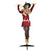 5' Animated Standing Zombie Scarecrow Image 1
