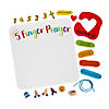 5-Finger Prayer Handprint Sign Craft Kit - Makes 12 Image 1