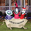 5 Ft. Blow-Up Inflatable Nightmare Before Christmas Lock Shock & Barrel with Built-In LED Lights Outdoor Yard Decoration Image 1