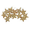 5" Gold Shatterproof 2-Finish Christmas Star Ornaments, 12 Count Image 2