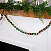 5' Green  Gold and Red Jingle Bell Christmas Garland  Unlit Image 3