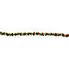 5' Green  Gold and Red Jingle Bell Christmas Garland  Unlit Image 4