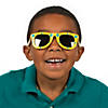 5" Kids Purple, Blue, Green & Yellow Fish Print Sunglasses - 12 Pc. Image 2