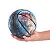 5" Mini Inflatable Multicolor Outer Space Rubber Basketballs - 4 Pc. Image 1