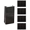 5" x 10" Black Paper Treat Bags - 12 Pc. Image 1