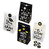 5" x 10" Bulk Graduation Paper Treat Bags with Stickers for 48 Image 2