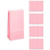 5" x 10" Pastel Pink Treat Bags - 12 Pc. Image 1