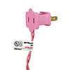 50ct Pink Mini Christmas Light Set  10ft Pink Wire Image 1