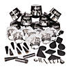 52 Pc. Black & White New Year's Eve Party for 25 Image 1