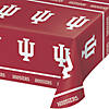 54&#8221; x 102&#8221; Ncaa Indiana University Plastic Tablecloths 3 Count Image 1