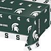54&#8221; x 102&#8221; Ncaa Michigan State University Plastic Tablecloths 3 Count Image 1