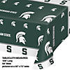 54&#8221; x 102&#8221; Ncaa Michigan State University Plastic Tablecloths 3 Count Image 1