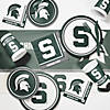 54&#8221; x 102&#8221; Ncaa Michigan State University Plastic Tablecloths 3 Count Image 2
