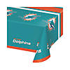 54&#8221; x 102&#8221; Nfl Miami Dolphins Plastic Tablecloths 3 Count Image 1