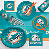 54&#8221; x 102&#8221; Nfl Miami Dolphins Plastic Tablecloths 3 Count Image 2