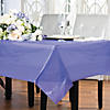 54" x 108" Bright Purple Disposable Fitted Plastic Tablecloth Image 1