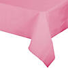 54" x 108" Pink Rectangular Disposable Plastic Tablecloths (22 Tablecloths) Image 1