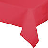 54" x 108" Red Rectangular Disposable Plastic Tablecloths (22 Tablecloths) Image 1