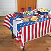54" x 108" Stars & Stripes Plastic Tablecloth Image 1
