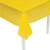 54" x 108" Yellow Plastic Tablecloth Image 1