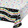54" x 96" Birthday Beats Disco Rectangle Disposable Paper Tablecloth Image 1