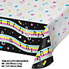 54" x 96" Birthday Beats Disco Rectangle Disposable Paper Tablecloth Image 1