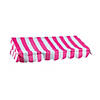 55 1/2" x 54" Pink & White Striped Tabletop Hut with Frame - 6 Pc. Image 1