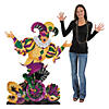 56" Mardi Gras Jester Cardboard Cutout Stand-Up Image 1