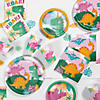 57 Pc. Girl Dino Birthday Party Supplies Kit Image 1