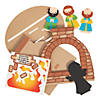 6 1/2" x 5 1/2" 3D Religious Fiery Furnace Craft Kit - Makes 12 Image 1