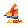 6 1/2" x 7 1/2" DIY Wood Sailboat Coloring Craft Kits - 12 Pc. Image 1