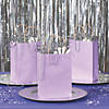 6 1/2" x 9" Medium Lilac Kraft Paper Gift Bags - 12 Pc. Image 2