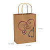 6 1/2&#8221; x 9&#8221; Medium Nurse Kraft Paper Gift Bags - 12 Pc. Image 1