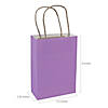 6 1/2" x 9" Medium Purple Kraft Paper Gift Bags - 12 Pc. Image 1
