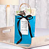 6 1/2" x 9" Medium Turquoise Kraft Paper Gift Bags - 12 Pc. Image 2