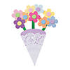6 1/4" x 9 1/4" Spring Flowers Bouquet Foam Craft Kit - Makes 12 Image 1