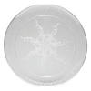 6.25" Clear Floral Round Disposable Plastic Pastry Plates (140 Plates) Image 1