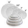 6.25" Clear Floral Round Disposable Plastic Pastry Plates (140 Plates) Image 3