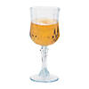 6 3/4" 8 oz. Clear Patterned BPA-Free Plastic Wine Glasses - 12 Ct. Image 1